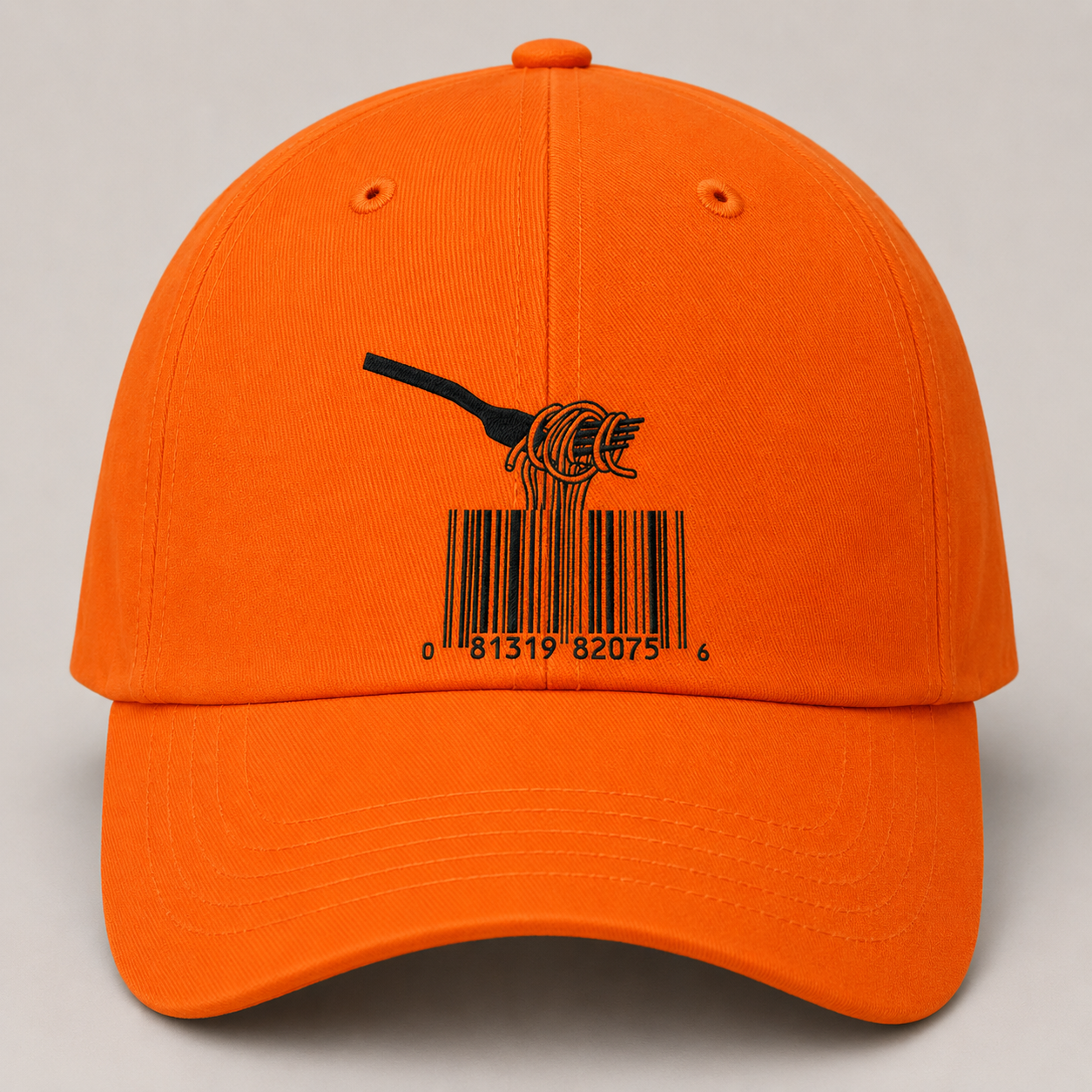 Orange Graphic Baseball Cap for Men & Women