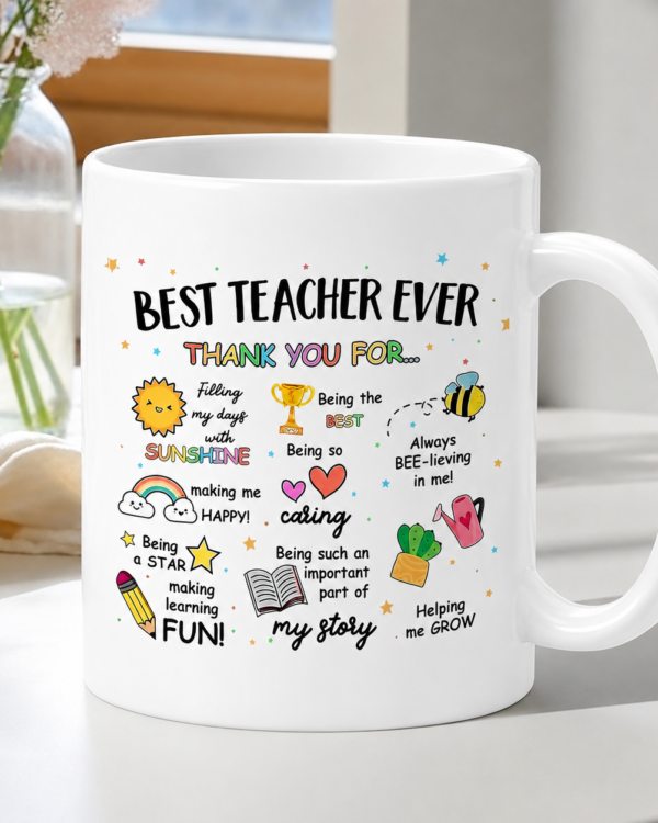 Printed Tea & Coffee Mug | Best Teacher Ever Coffee Mug