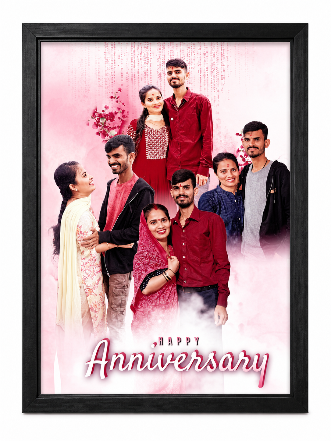 Personalized Anniversary Photo Frame A4 | Custom Couple Photo Frame