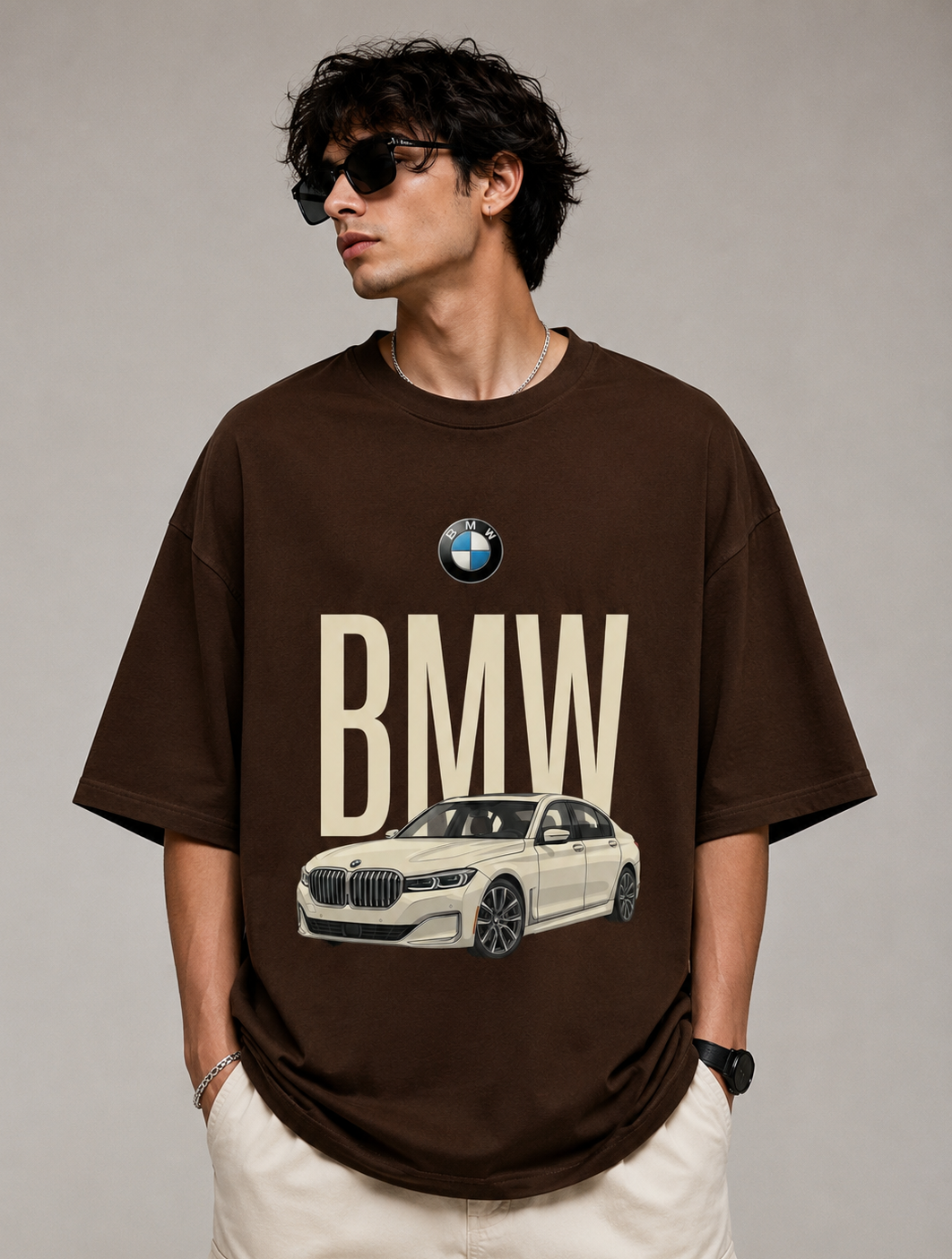 BMW Car Oversized T-Shirt for Men