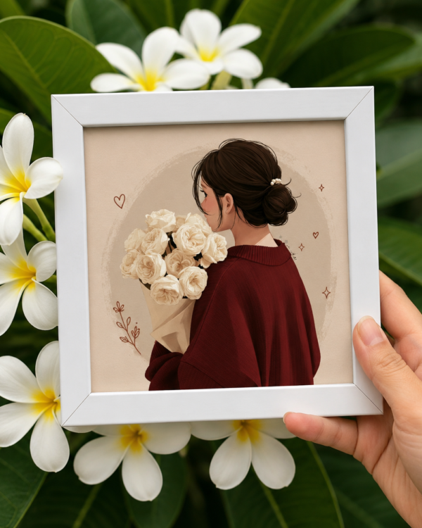 Personalized Anime Photo Frame | 4×4 Custom Portrait Gift