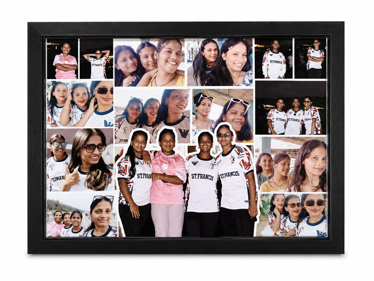 Personalized Photo Collage Frame A4 | Custom Multi Photo Frame