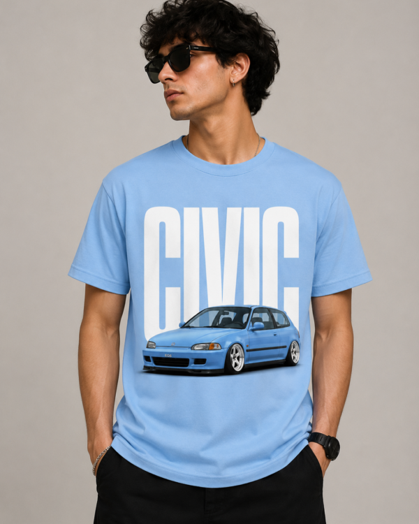 Honda Civic Car Printed T-Shirt for Men