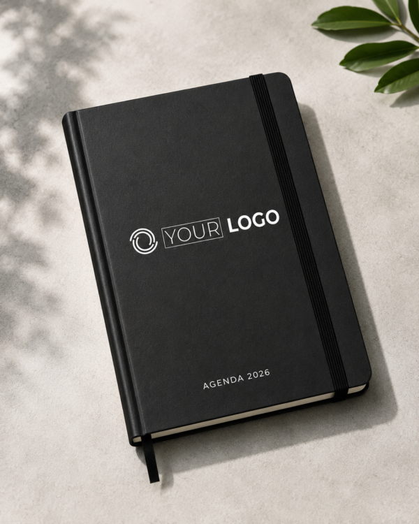 Personalized Logo Diary 2026 | Custom Branded Executive PU Leather Diary