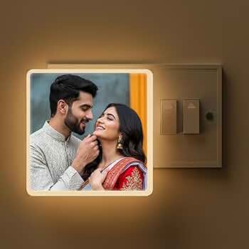 Personalized Plug-in LED Photo Night Light |