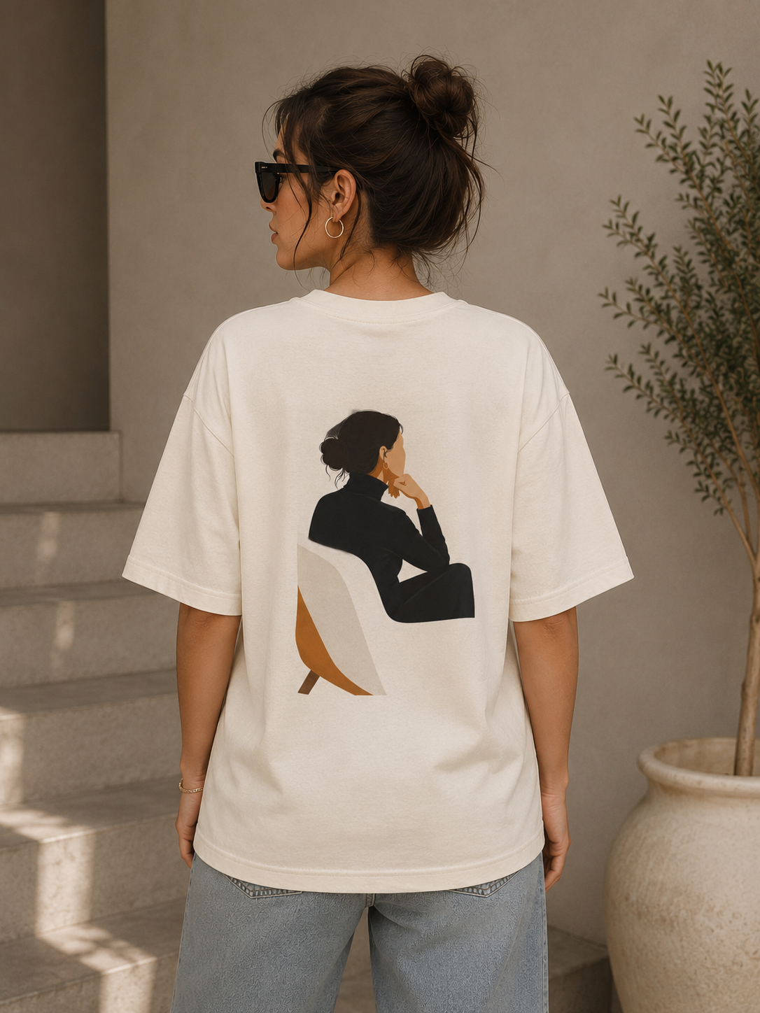 Motivational Oversized T-Shirt for Women