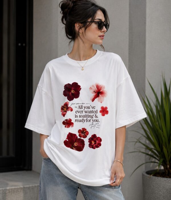Floral Oversized T-Shirt for Women
