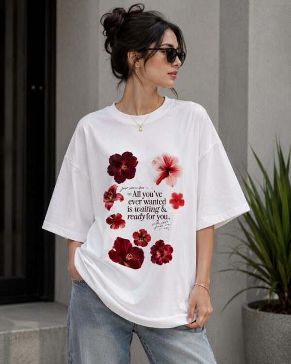 Floral Oversized T-Shirt for Women