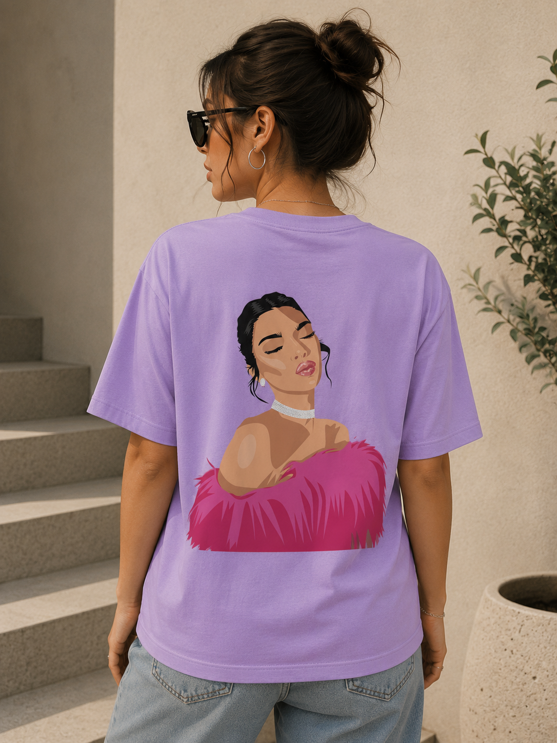 Premium Motivational T-Shirt for Women | Rich Woman Graphic Cotton Tee