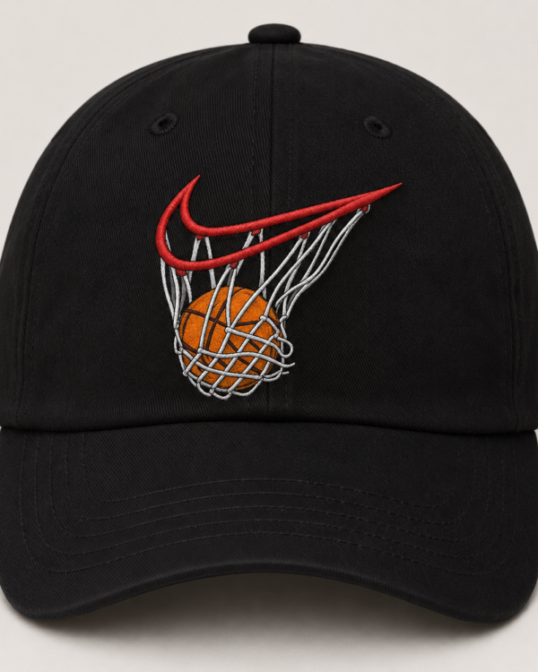 Black Basketball Sports Cap for Men & Women