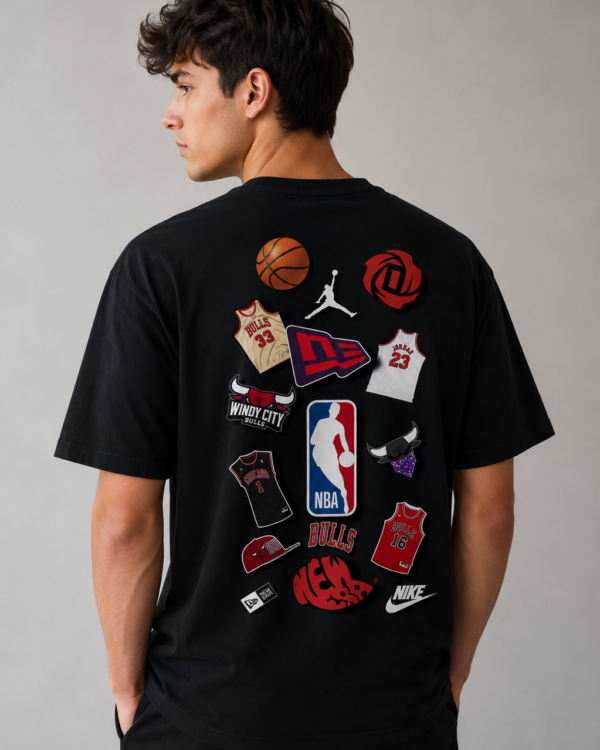 Basketball Graphic Oversized T-Shirt for Men