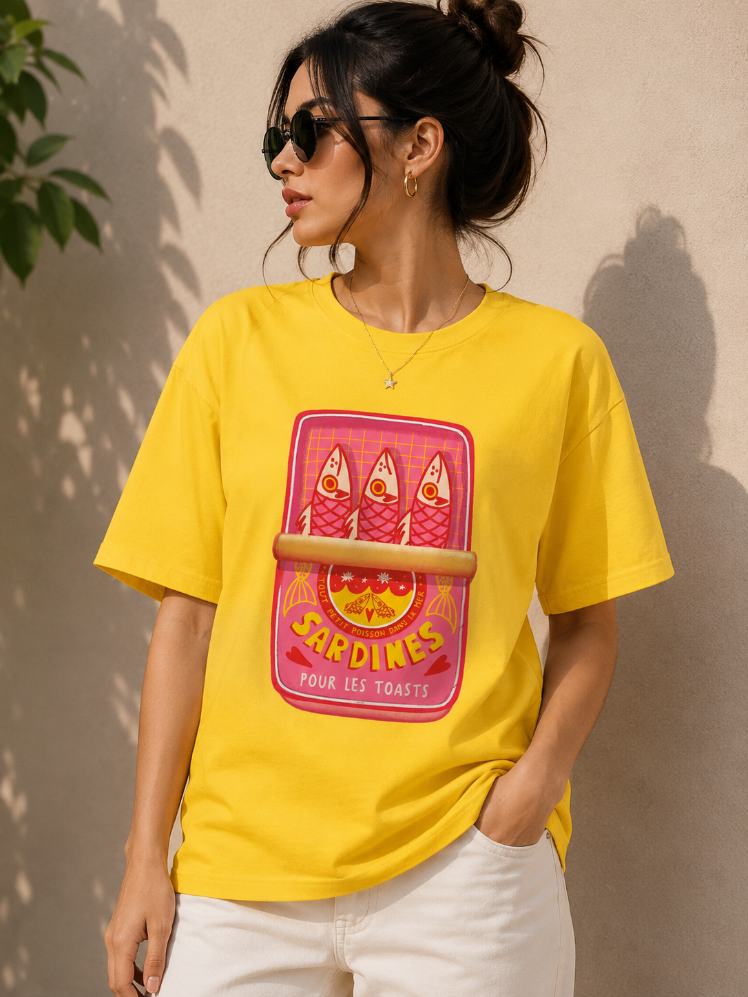Fish Graphic Regular Fit T-Shirt for Women