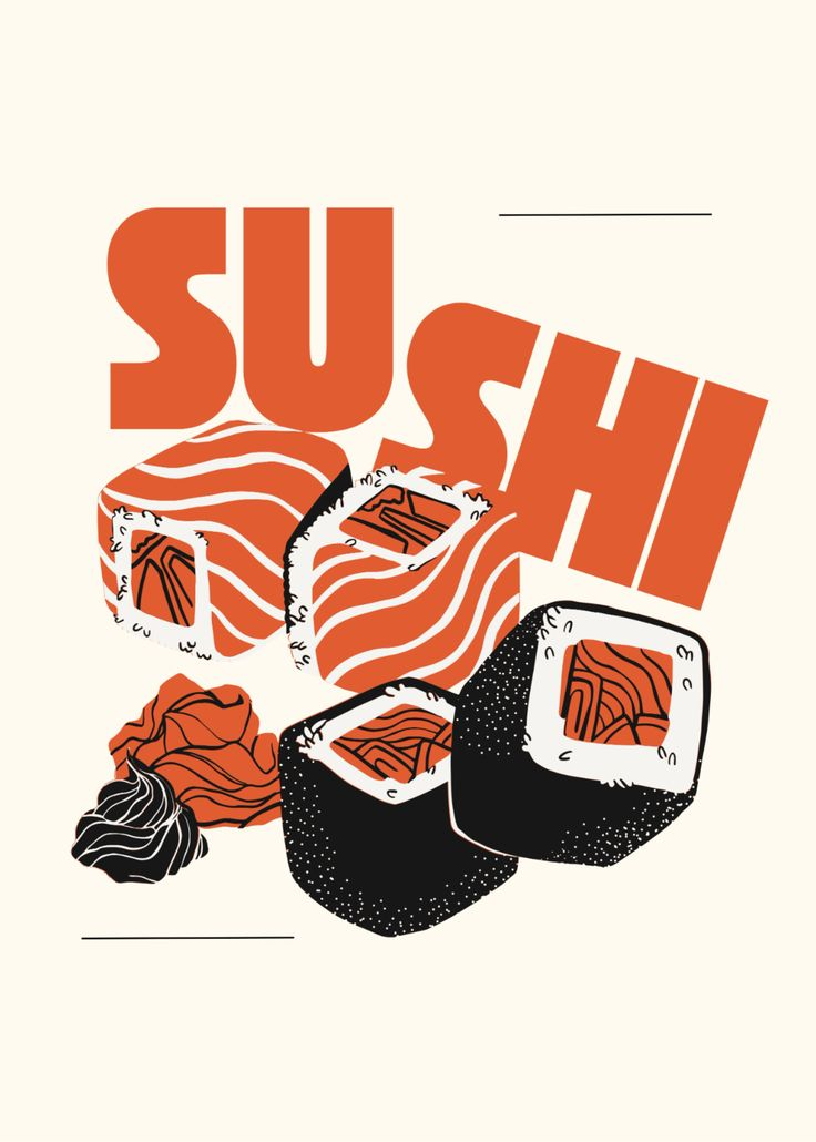 Sushi Graphic Oversized T-Shirt for Men | Casual Cotton Printed Tee