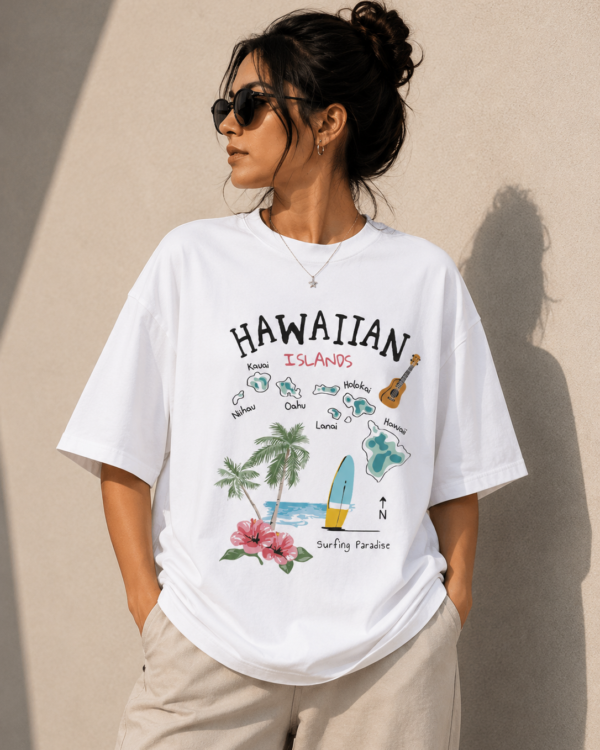 Graphic White Oversized T-Shirt