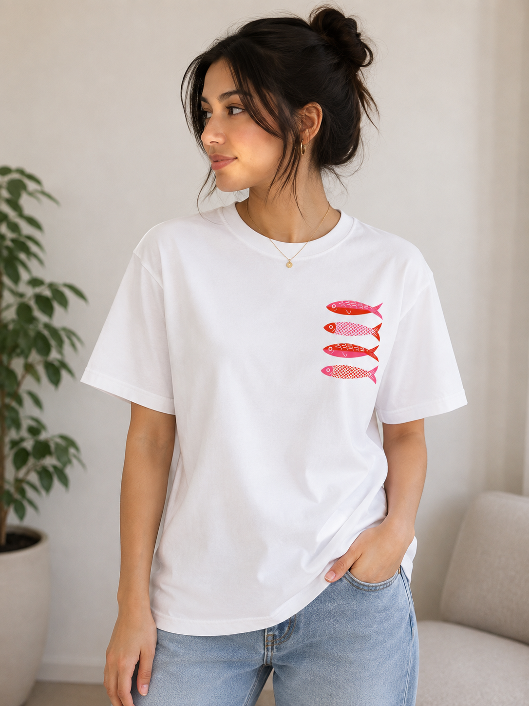 Fish Graphic T-Shirt | Premium Cotton Oversized Unisex Tee
