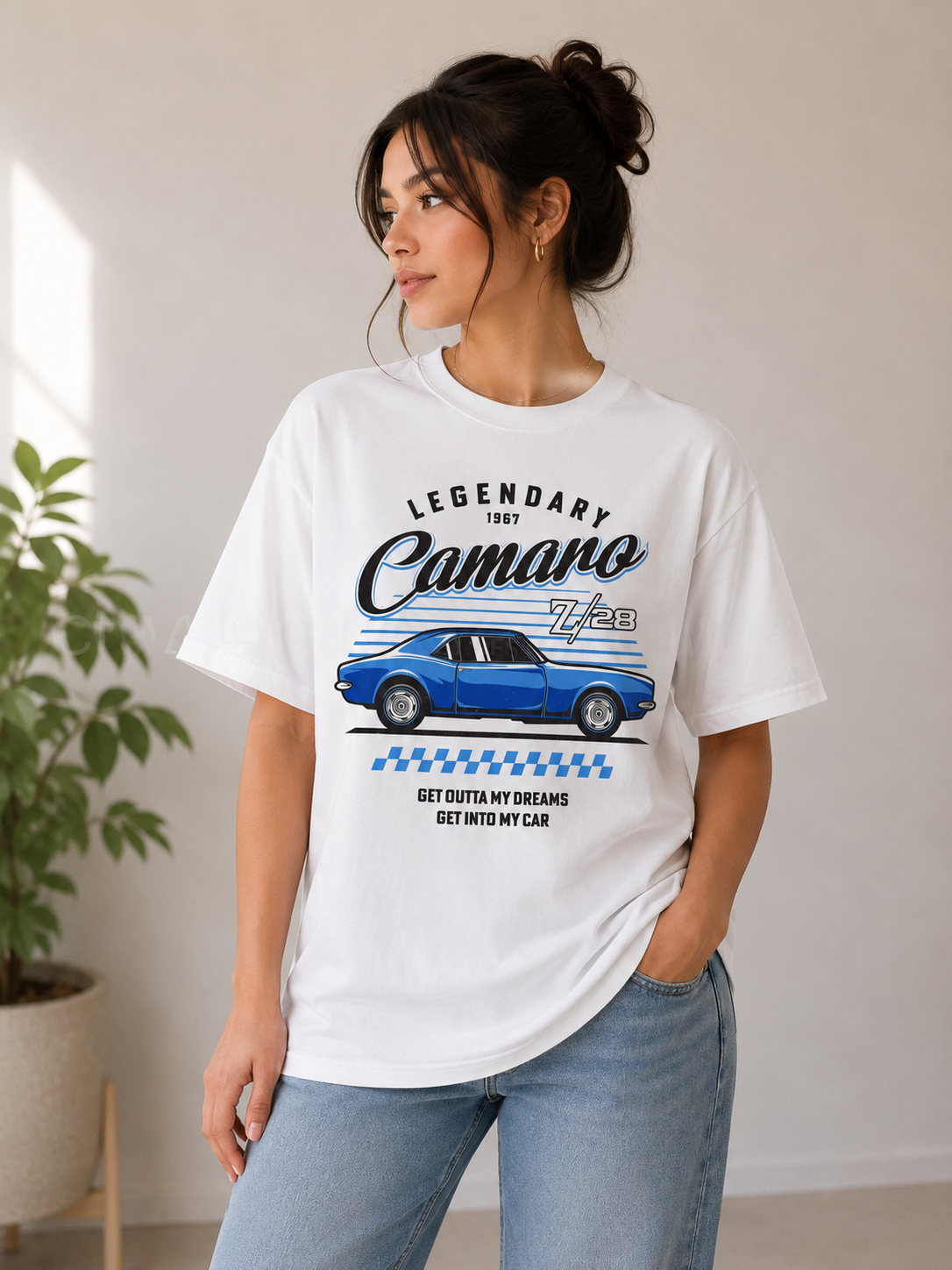 Car Printed T-Shirt | Vintage Muscle Car Graphic Tee