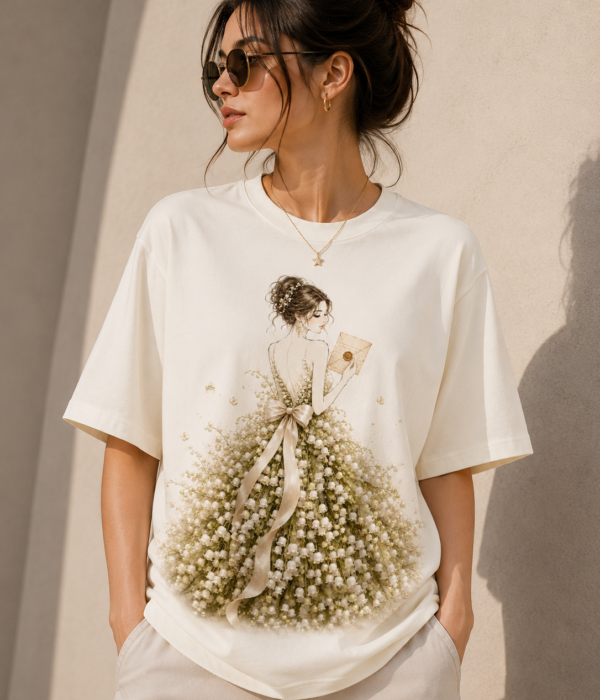 Floral  Oversized T-Shirt for Women