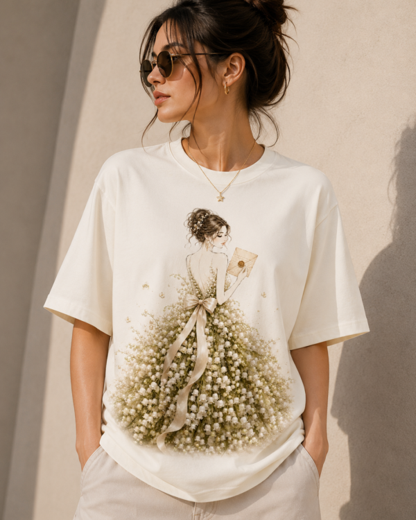 Floral  Oversized T-Shirt for Women