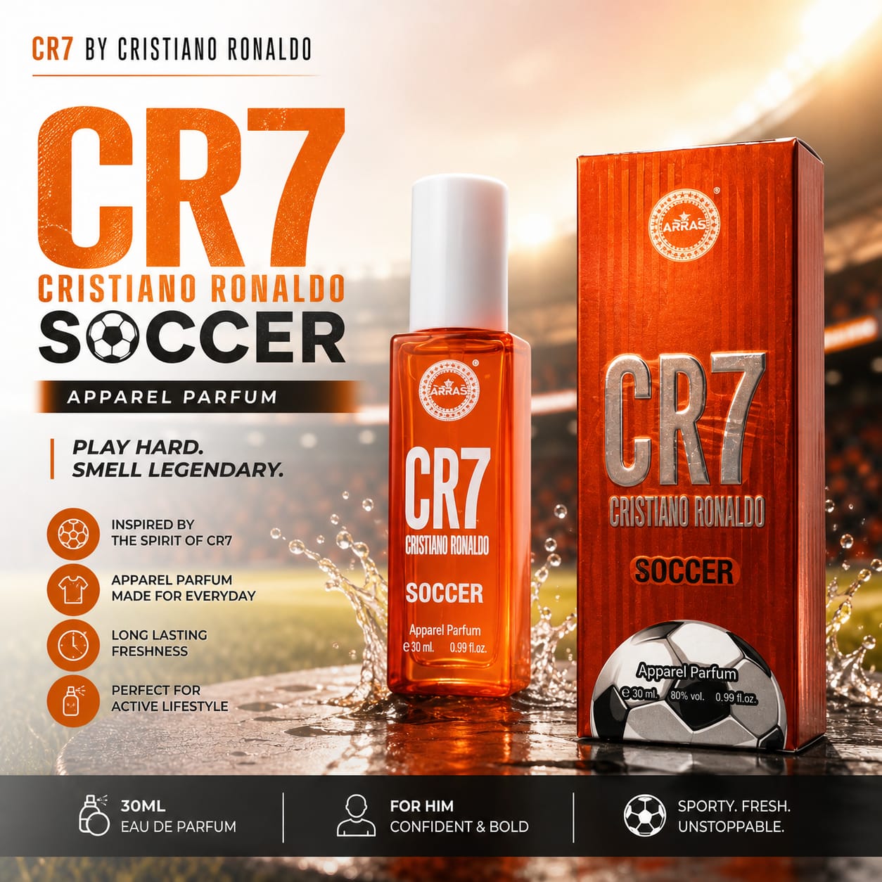 Men Perfume 30ml CR7 Soccer