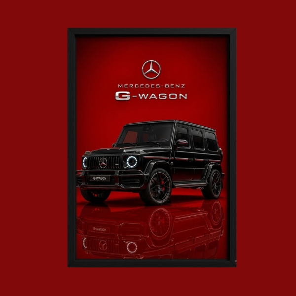 A3 G-Wagon Car Poster Frame – Mercedes G-Wagon Wall Art