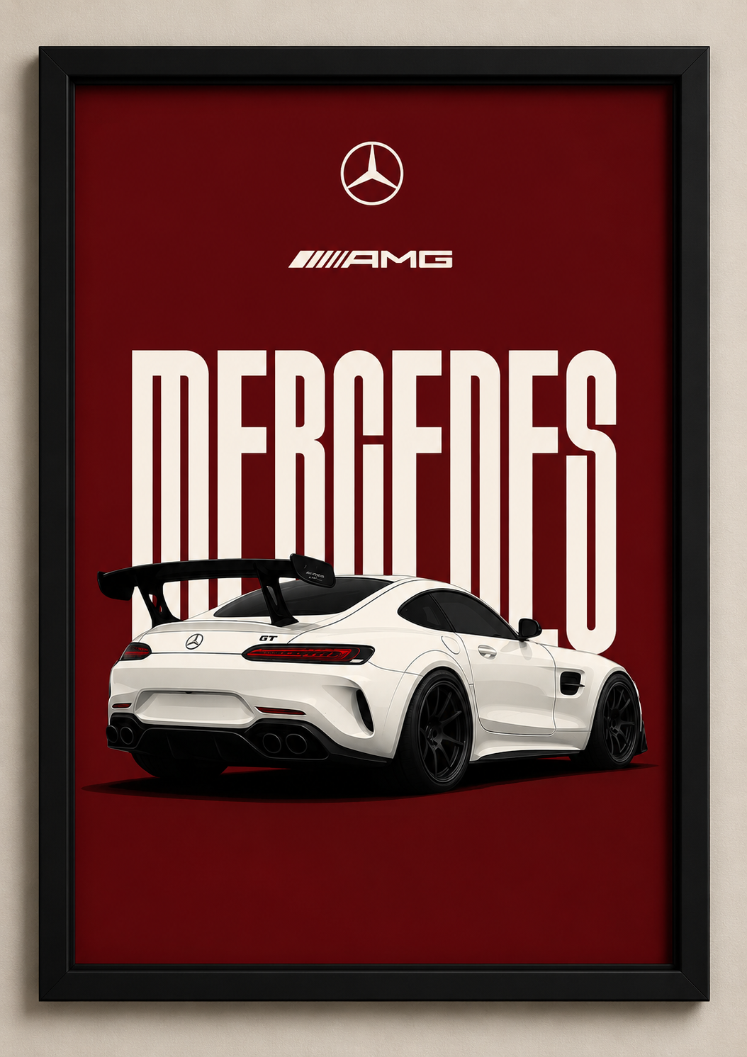 A3 Car Wall Decor Frame