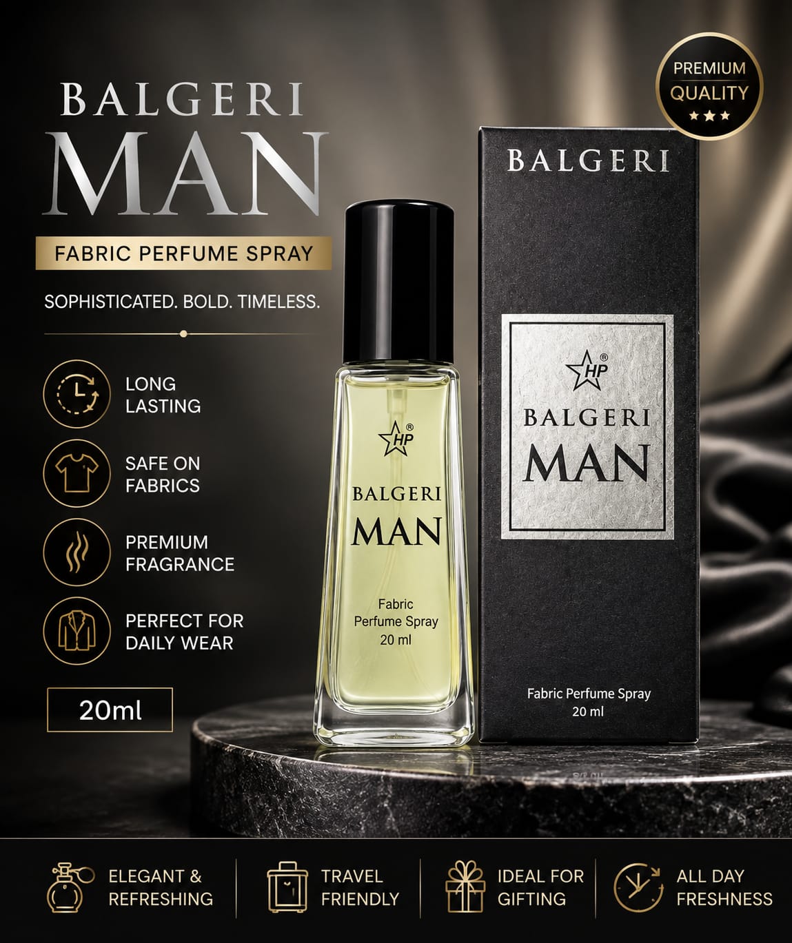 Men's Fabric Perfume Spray 20ml