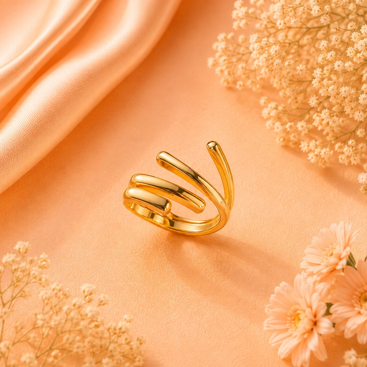 Anti Tarnish Free Size Ring for Women