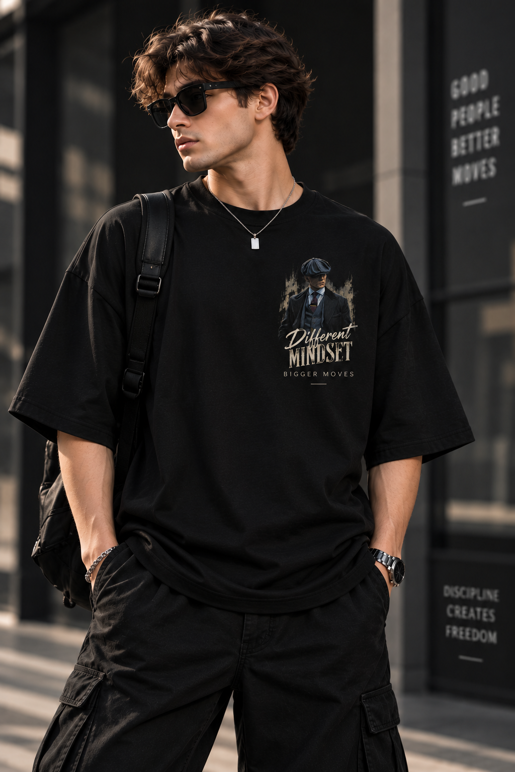 Oversized T Shirt for Men | Different Mindset Printed T-Shirt