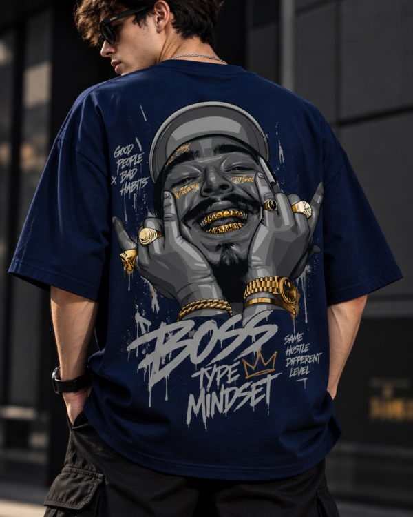 Oversized T Shirt for Men | Rich Mindset Printed T-Shirt