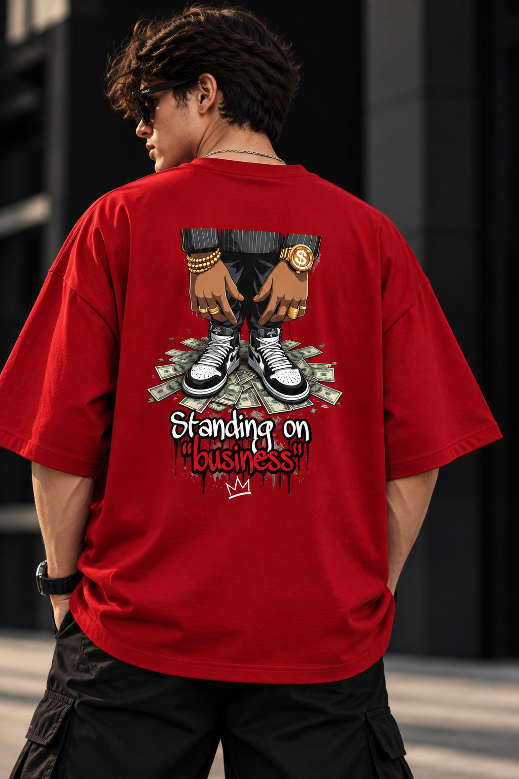 Oversized T Shirt for Men | Make Money Printed T-Shirt