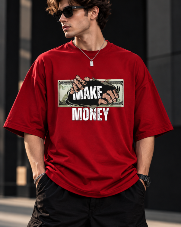 Oversized T Shirt for Men | Make Money Printed T-Shirt