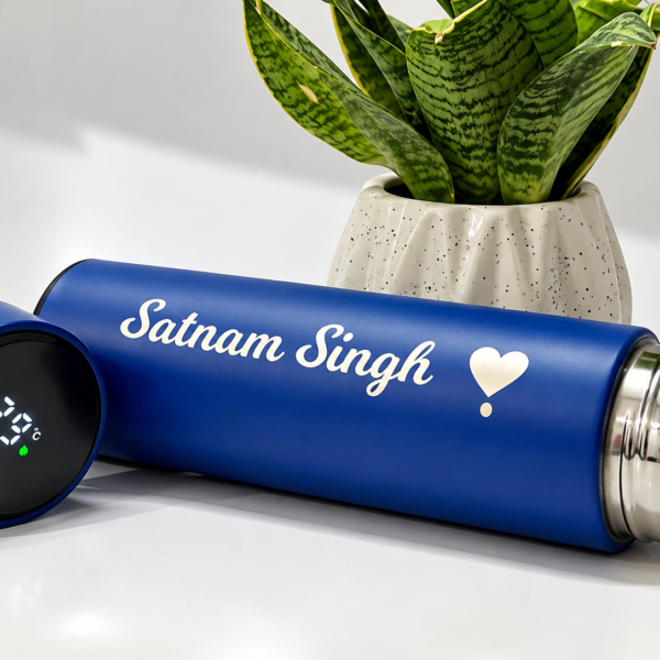 Customized Smart LED Temperature Display Water Bottle 500 ml