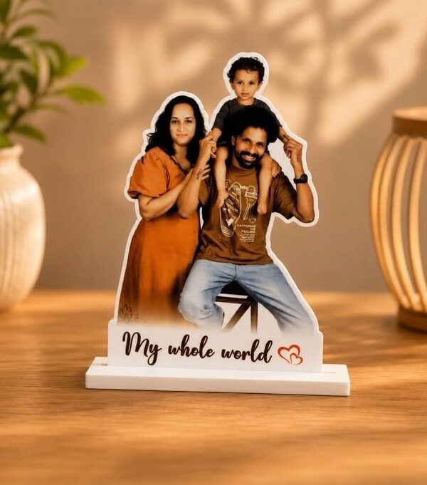 6 Inch Personalized Family Photo Standee – Custom Family Gift