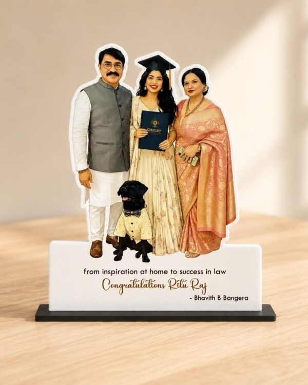 6 Inch Personalized Graduation Photo Standee – Custom Family Gift