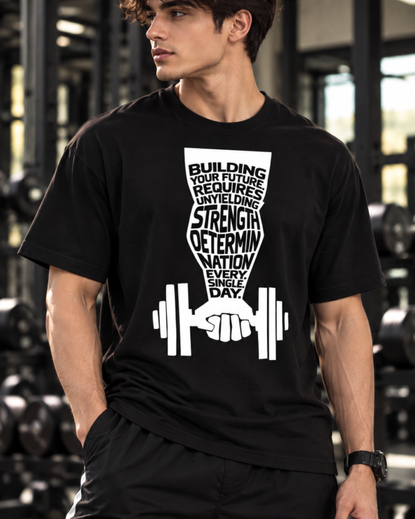 Men’s Gym T Shirt | Build Your Future Printed Workout T-Shirt