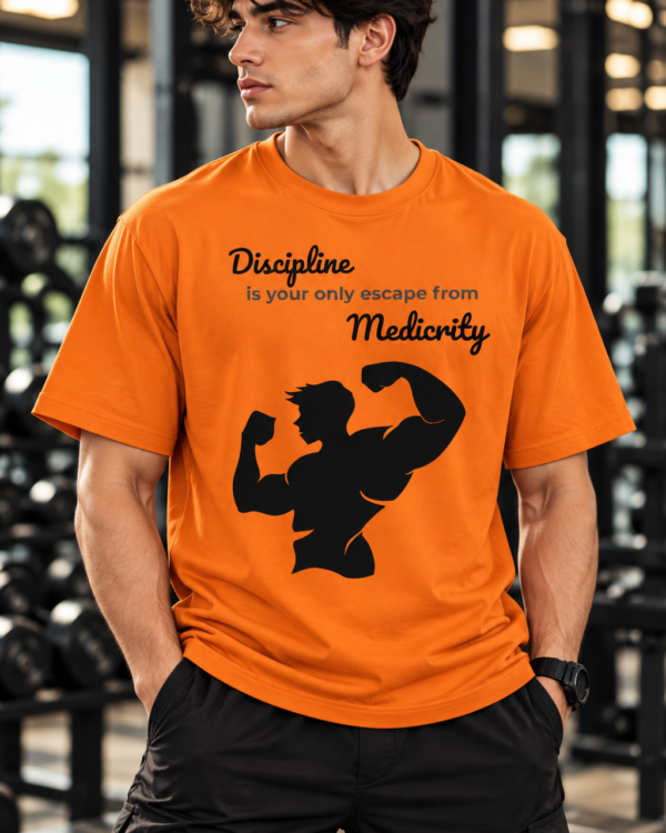 Men’s Gym T Shirt | Discipline Is Your Only Escape Printed T-Shirt