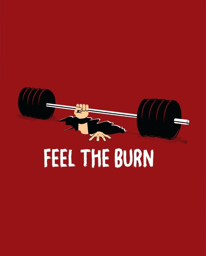 Men's Gym T Shirt | Feel The Burn Printed Workout T-Shirt