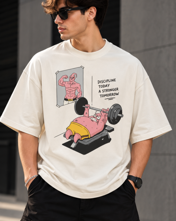Men’s Gym T Shirt | Discipline Today Stronger Tomorrow Printed T-Shirt