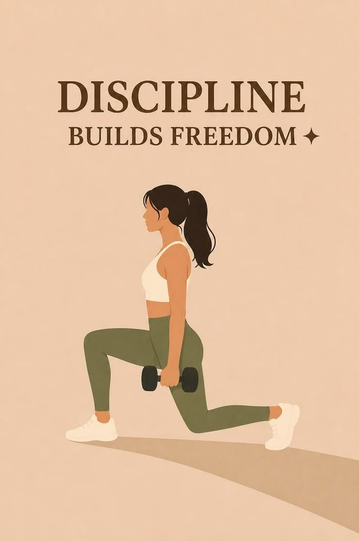 Women’s Yellow Gym T-Shirt – Discipline Builds Freedom Fitness Printed T-Shirt