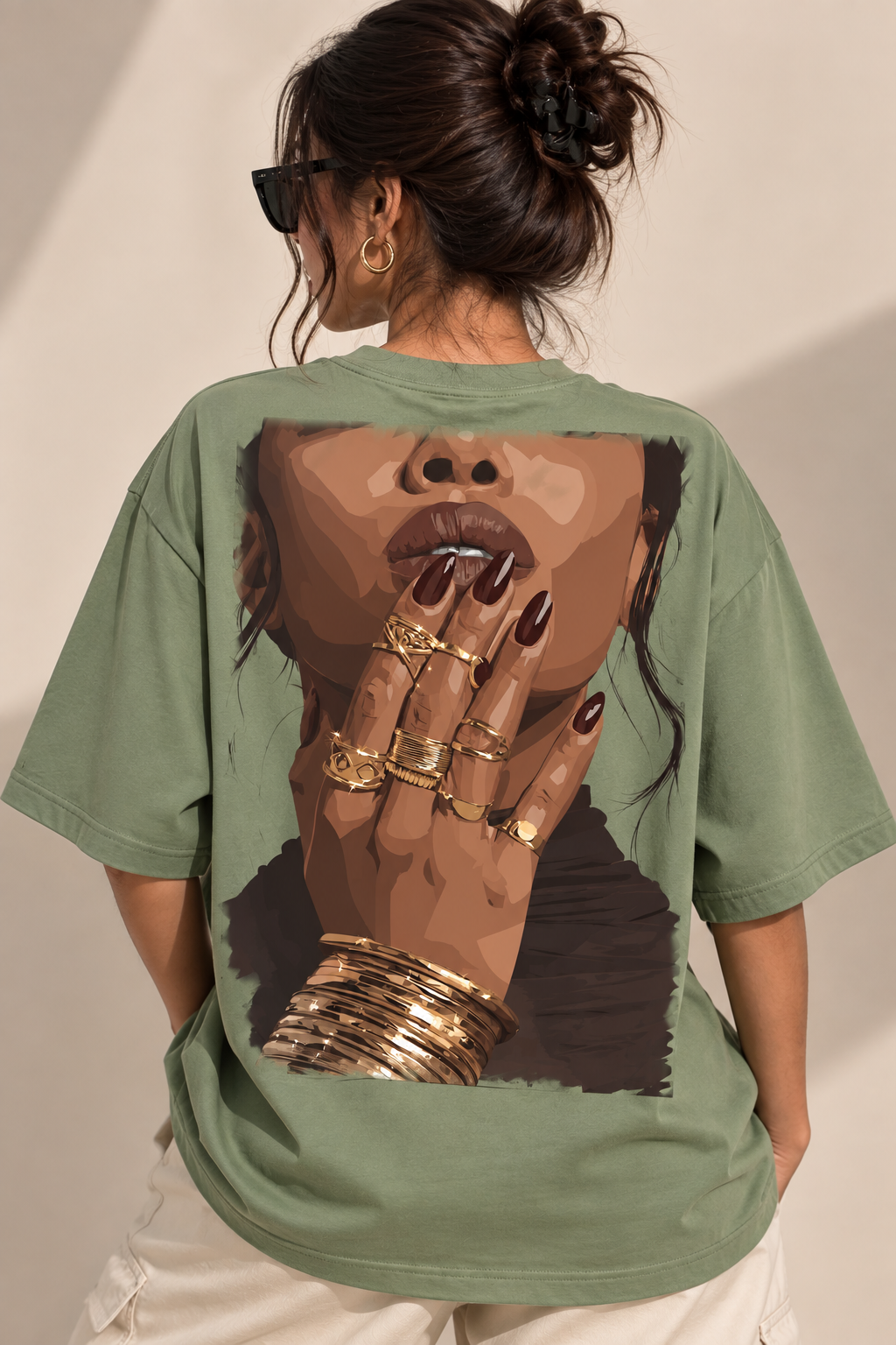Oversized T Shirt for Women | She’s Back Printed T-Shirt