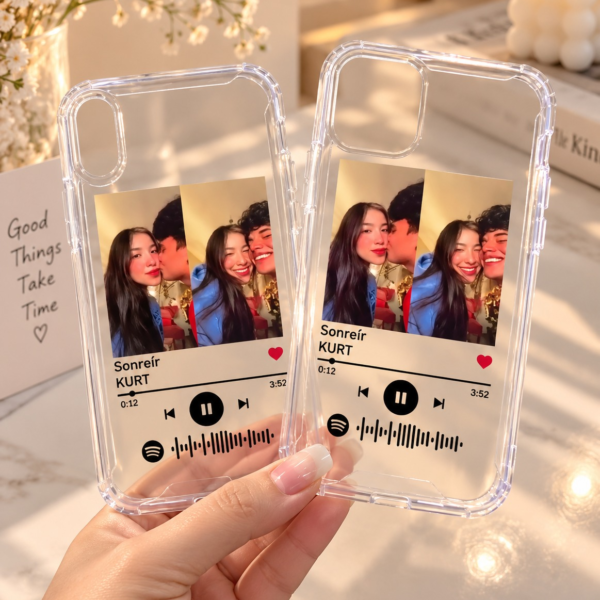 Personalized Couple Spotify Photo Phone Cover – Custom Couple Mobile Case