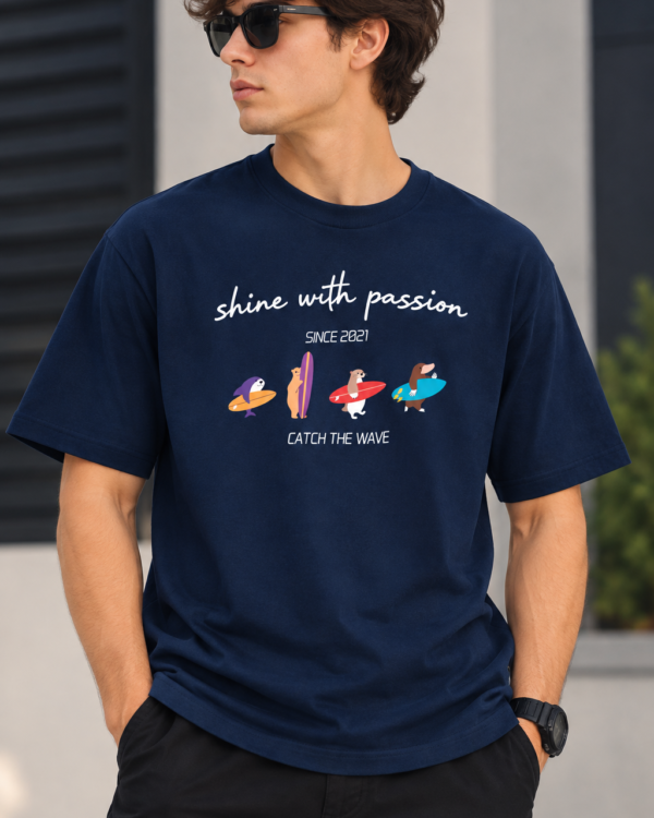 Surf Graphic T-Shirt for Men – Catch the Wave Printed Tee