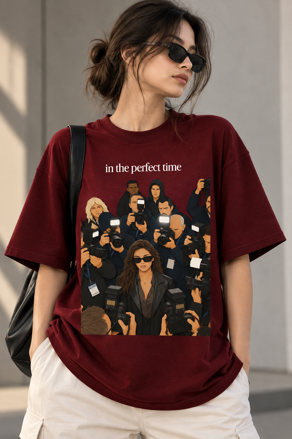 Stylish Regular Fit T-Shirt for Women – Fashion Photography Graphic Tee