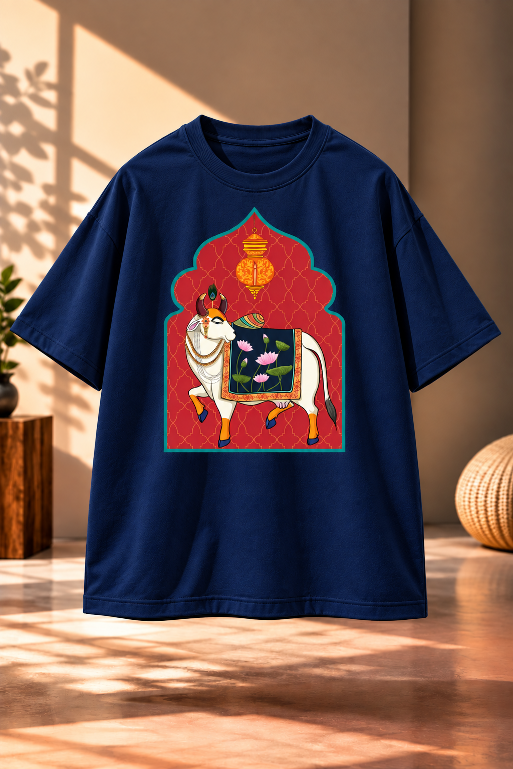Nandi Spiritual Oversized T Shirt – Customize Devotional T Shirt