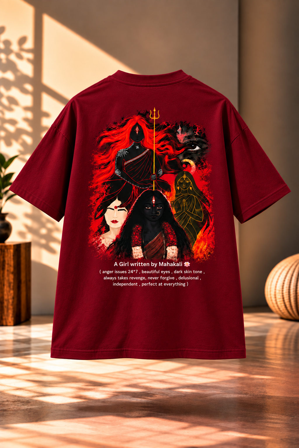 Mahakali Regular Fit T Shirt – Customize Spiritual Devotional T Shirt