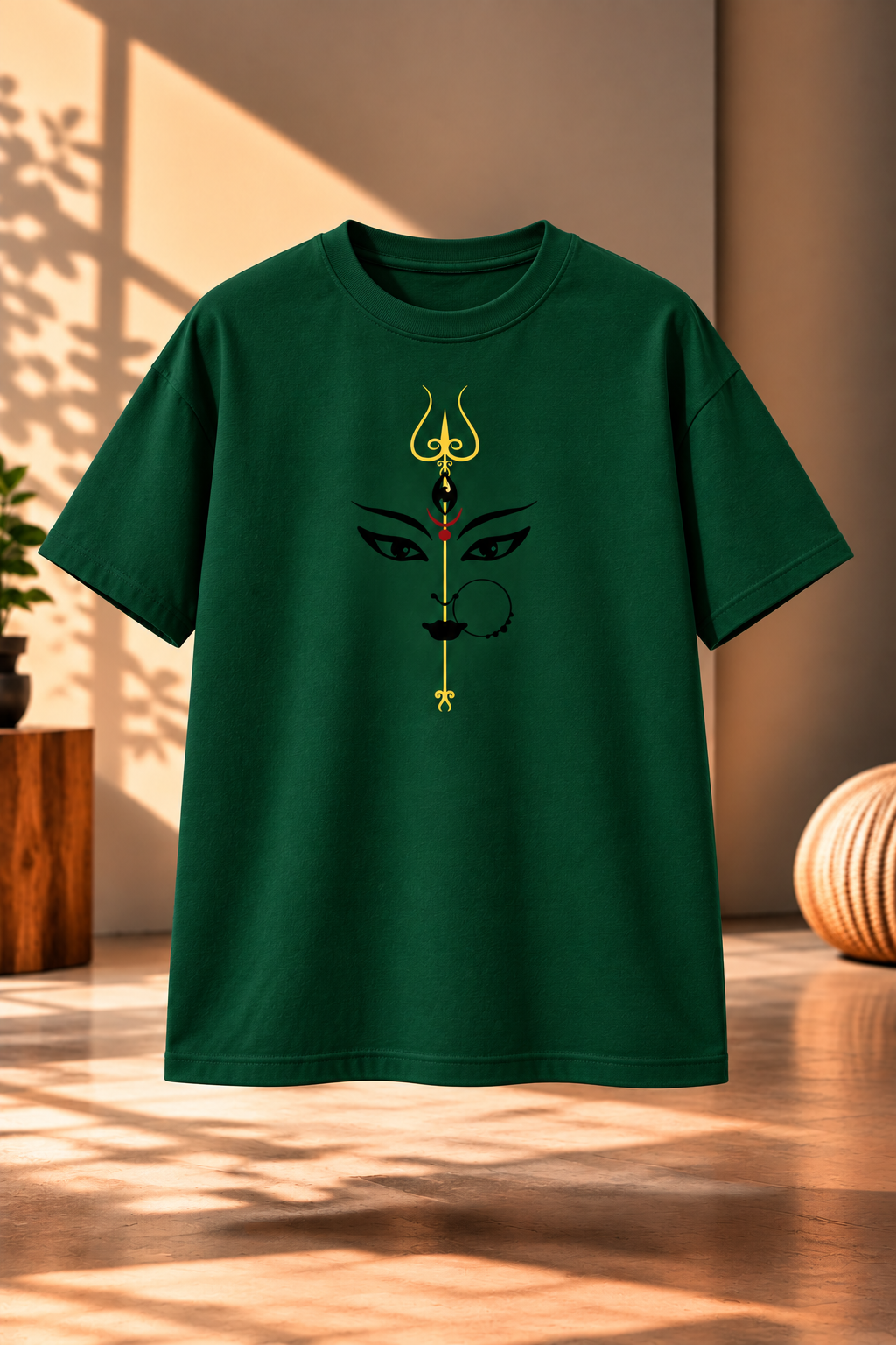 Durga Maa Regular Fit T Shirt – Customize Spiritual Printed T Shirt