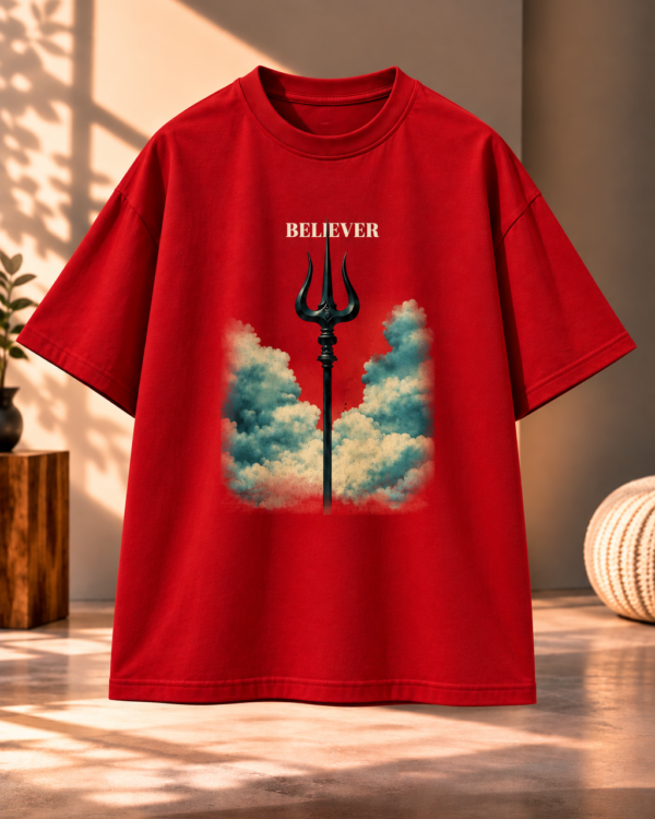 Trishul Printed Oversized T Shirt – Spiritual Customize T Shirt