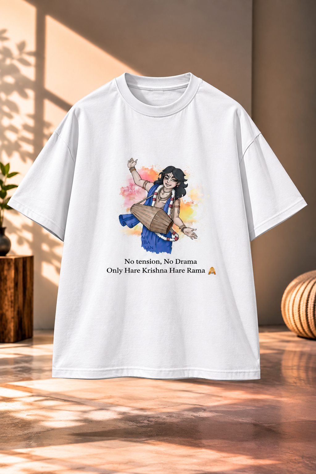 Hare Krishna Printed Oversized T Shirt – Spiritual Customize T Shirt
