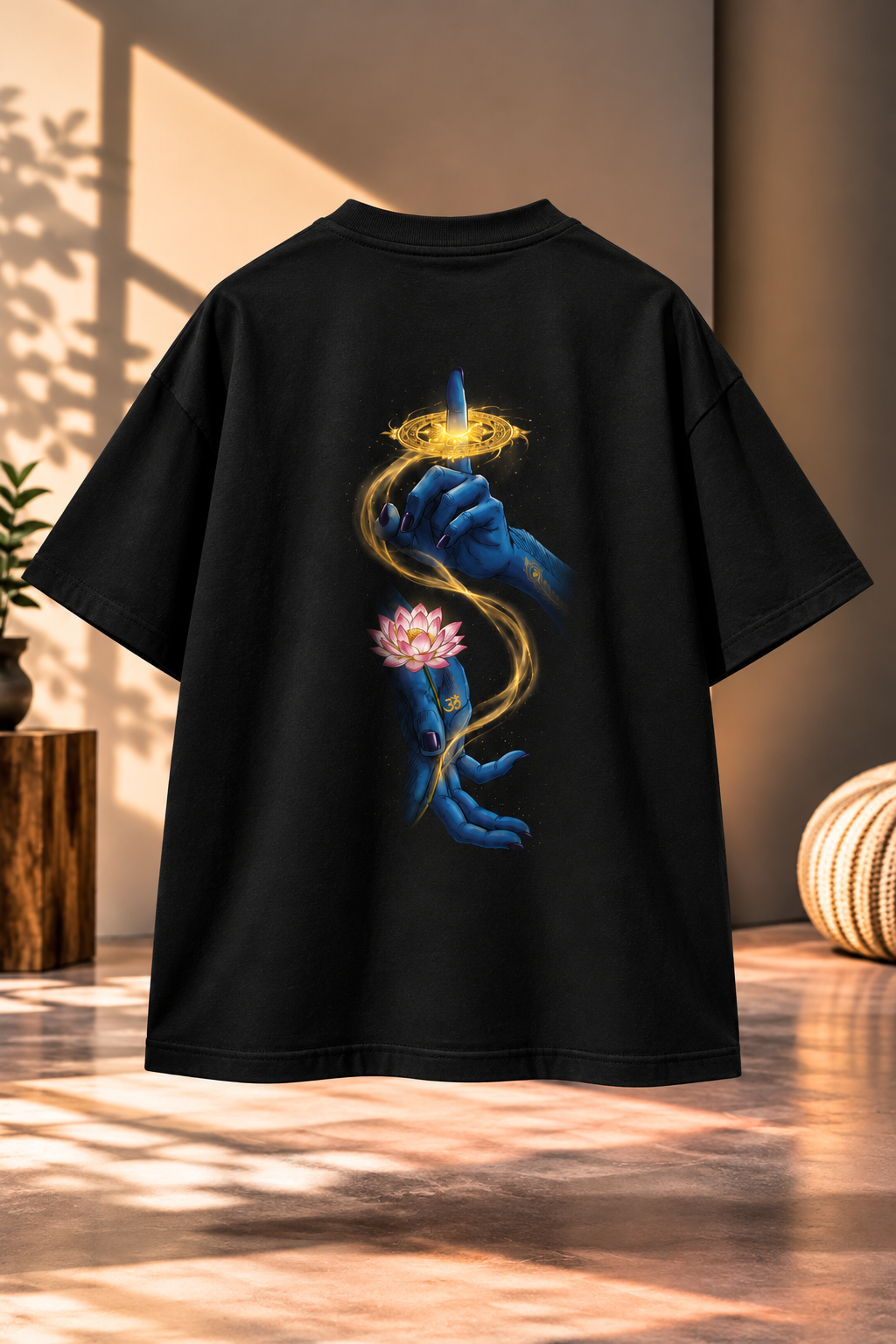 Hare Krishna Printed Oversized T Shirt – Spiritual Customize T Shirt