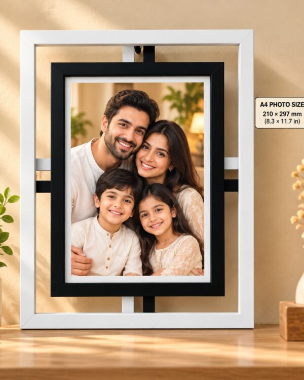 Black White A4 Photo Frame – Customize Photo Frame